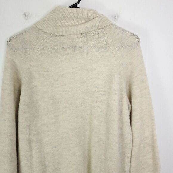 HM Sweater Womens XS Oversized Cowl Neck Neutral Minimalist Capsule Cream - Picture 7 of 8